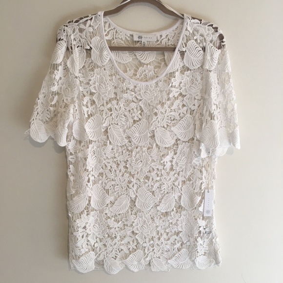 Fever Tops - Fever Crocheted White Top